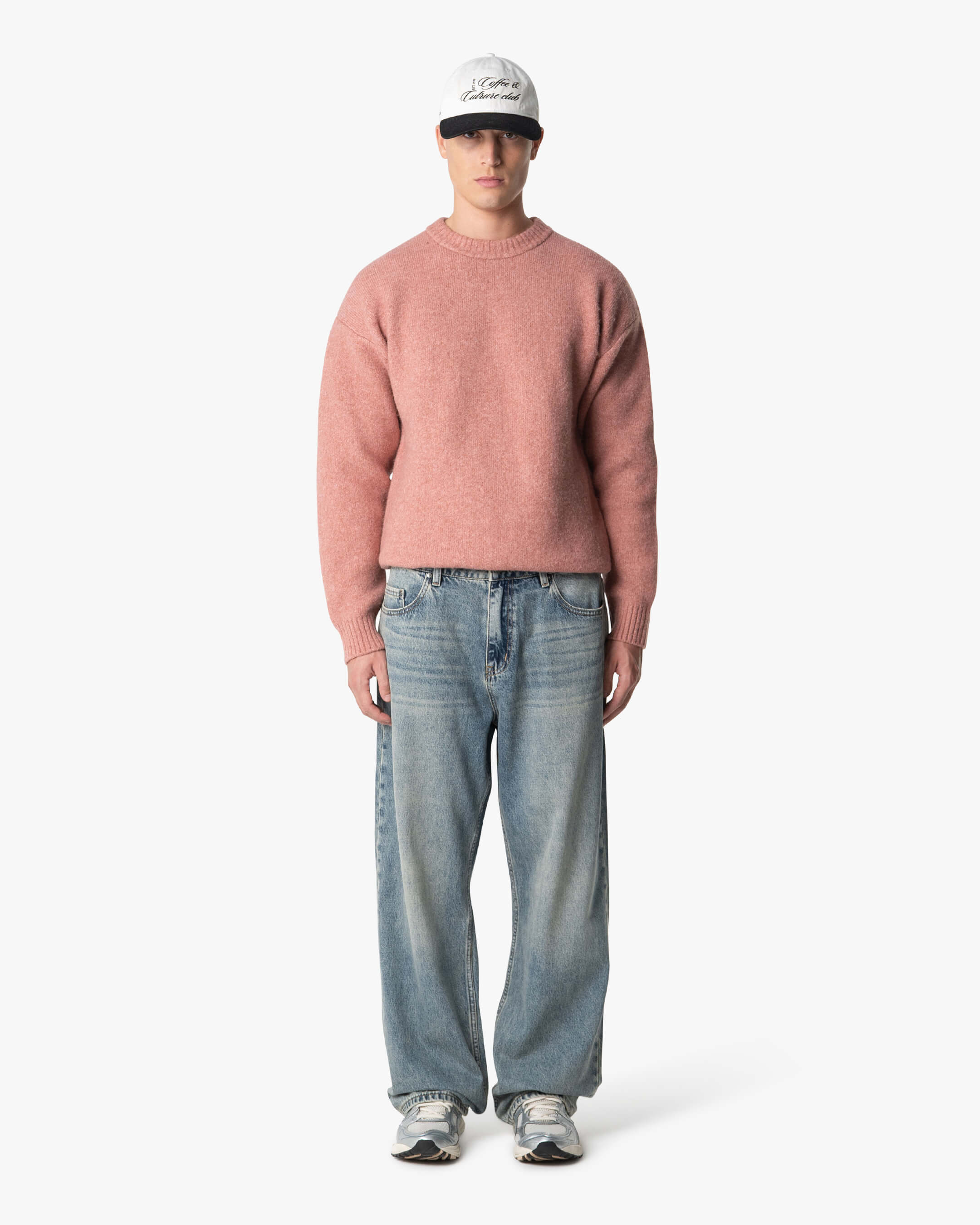 Brixton Pullover aus Wollmischung mit gebürsteter Oberfläche 