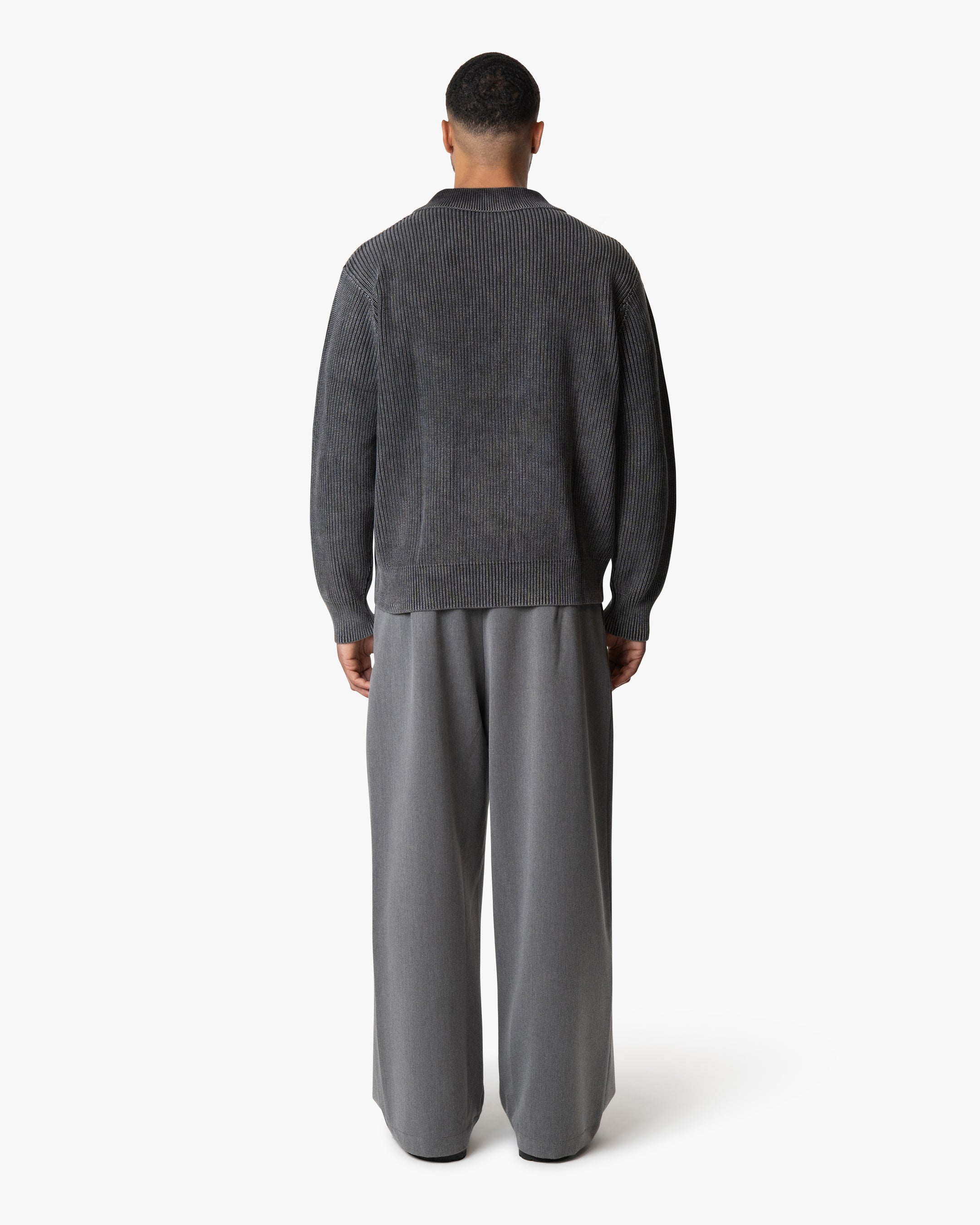 Orazio Baumwollstrickpullover mit halbem Reißverschluss 