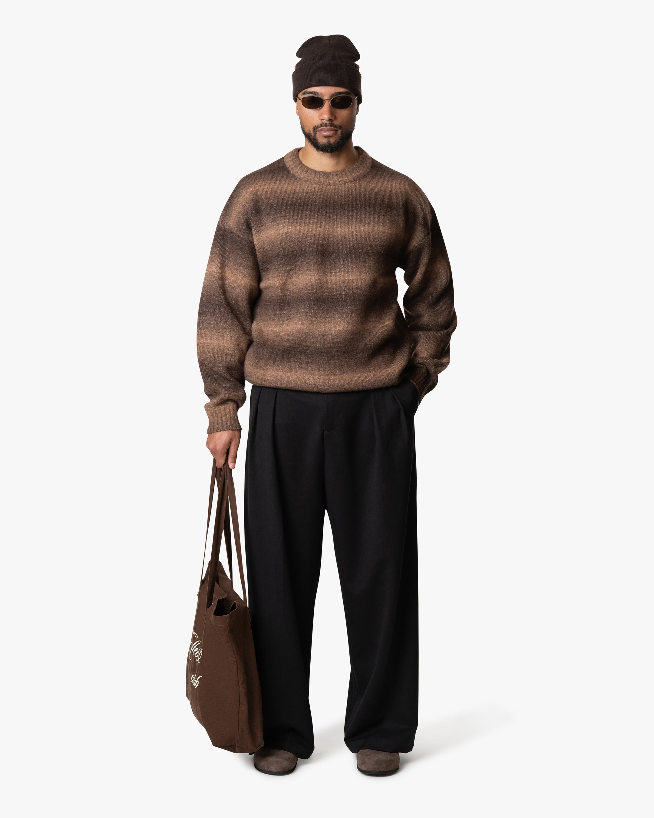 Aria Übergroßer-Pullover mit Farbverlauf