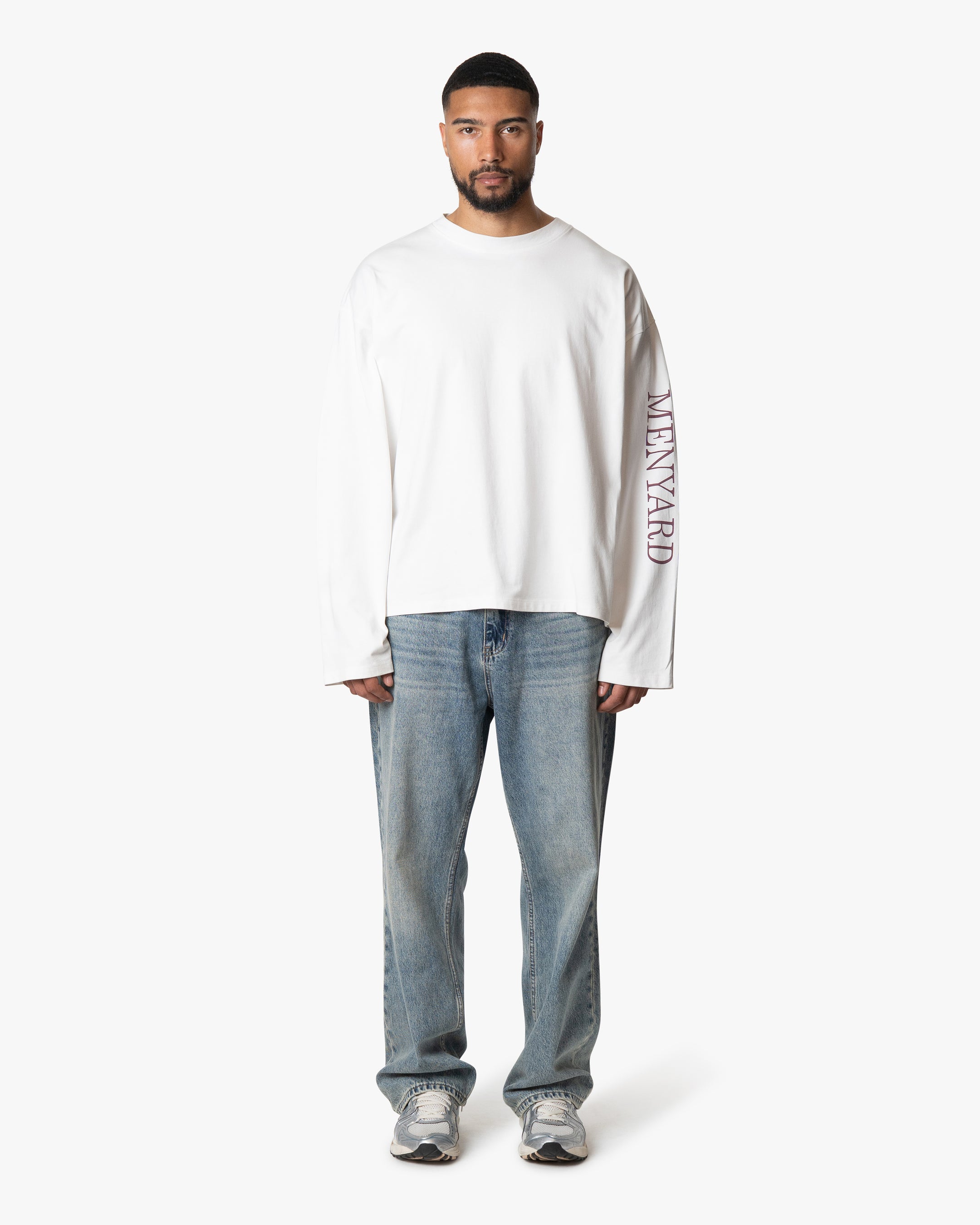 Kultiges Logo-Langarmshirt im Box-Schnitt