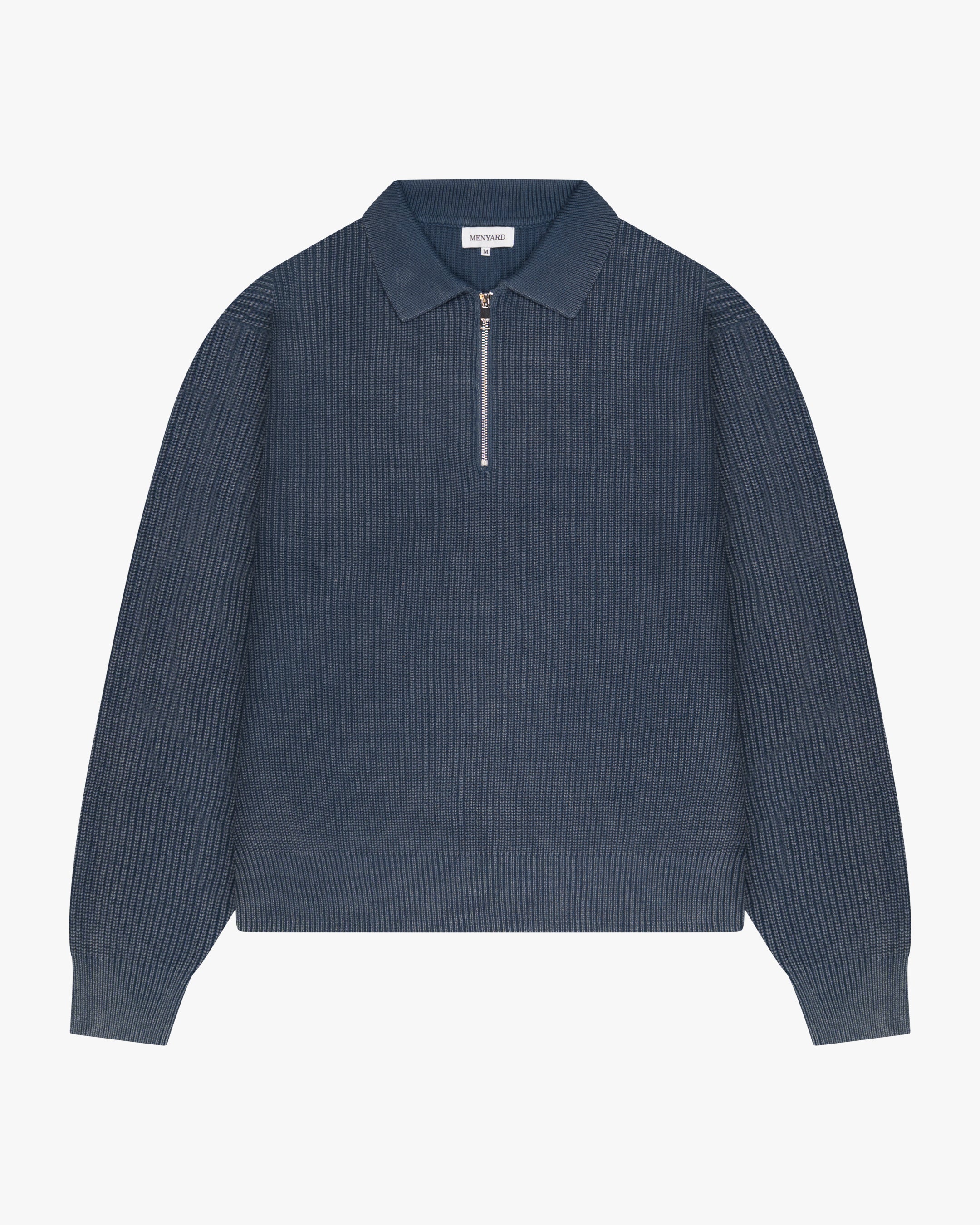 Orazio Baumwollstrickpullover mit halbem Reißverschluss 