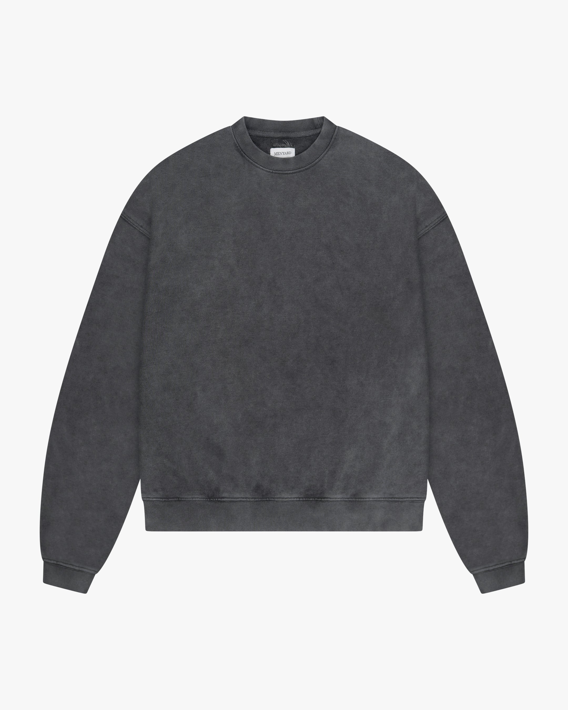 Acid Wash Übergroßer Pullover