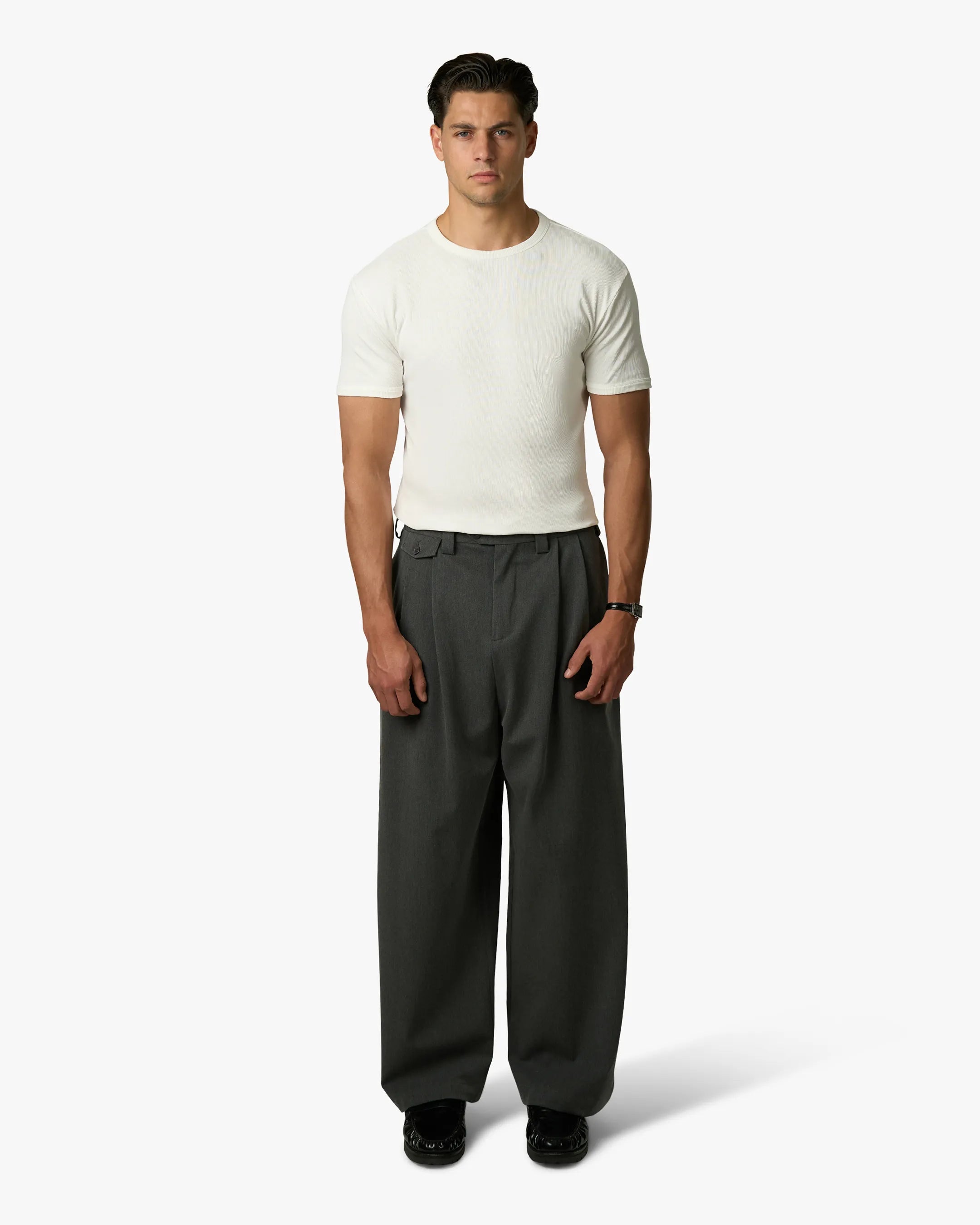 Ribbed T-Shirt | White