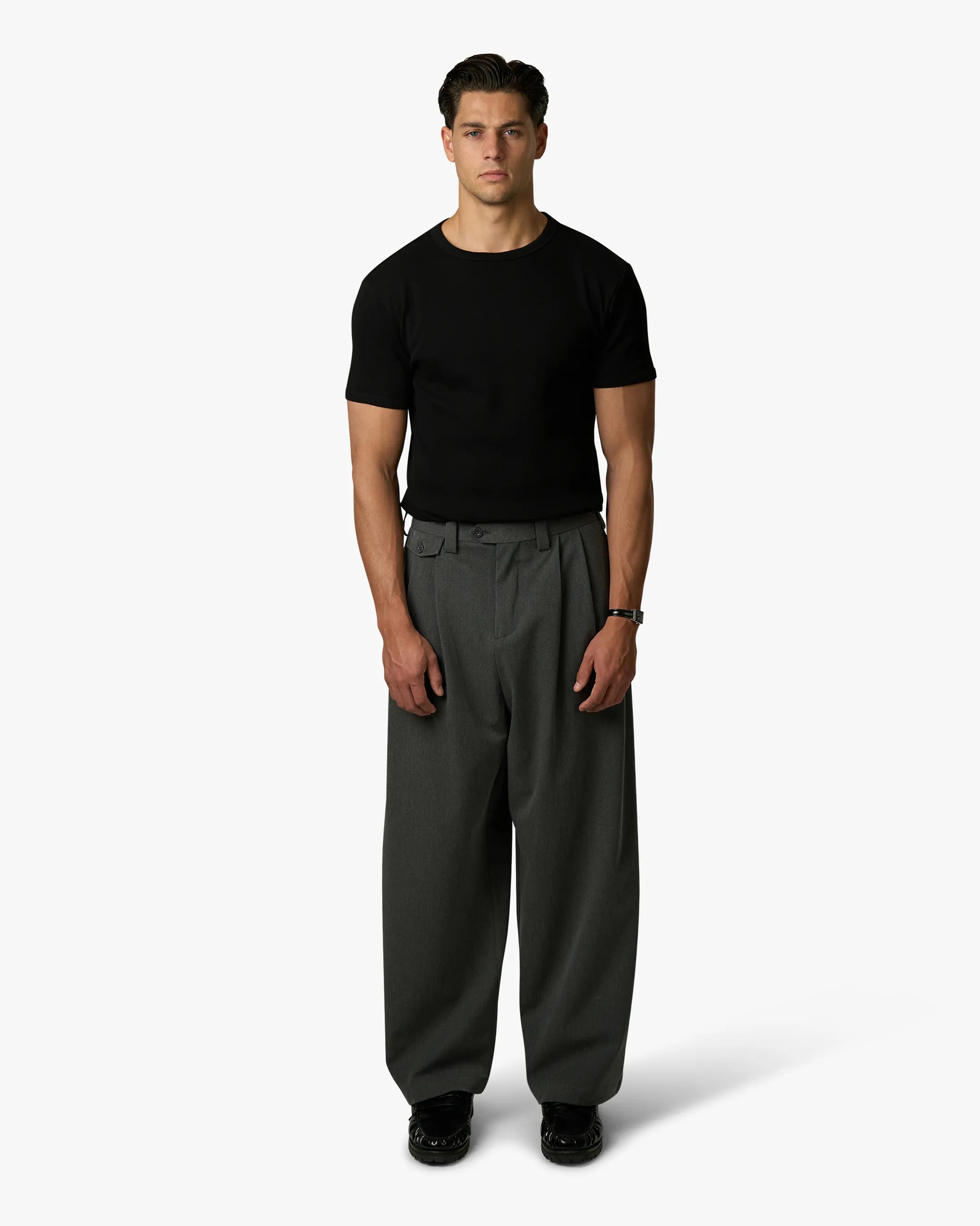 Ribbed T-Shirt | Black