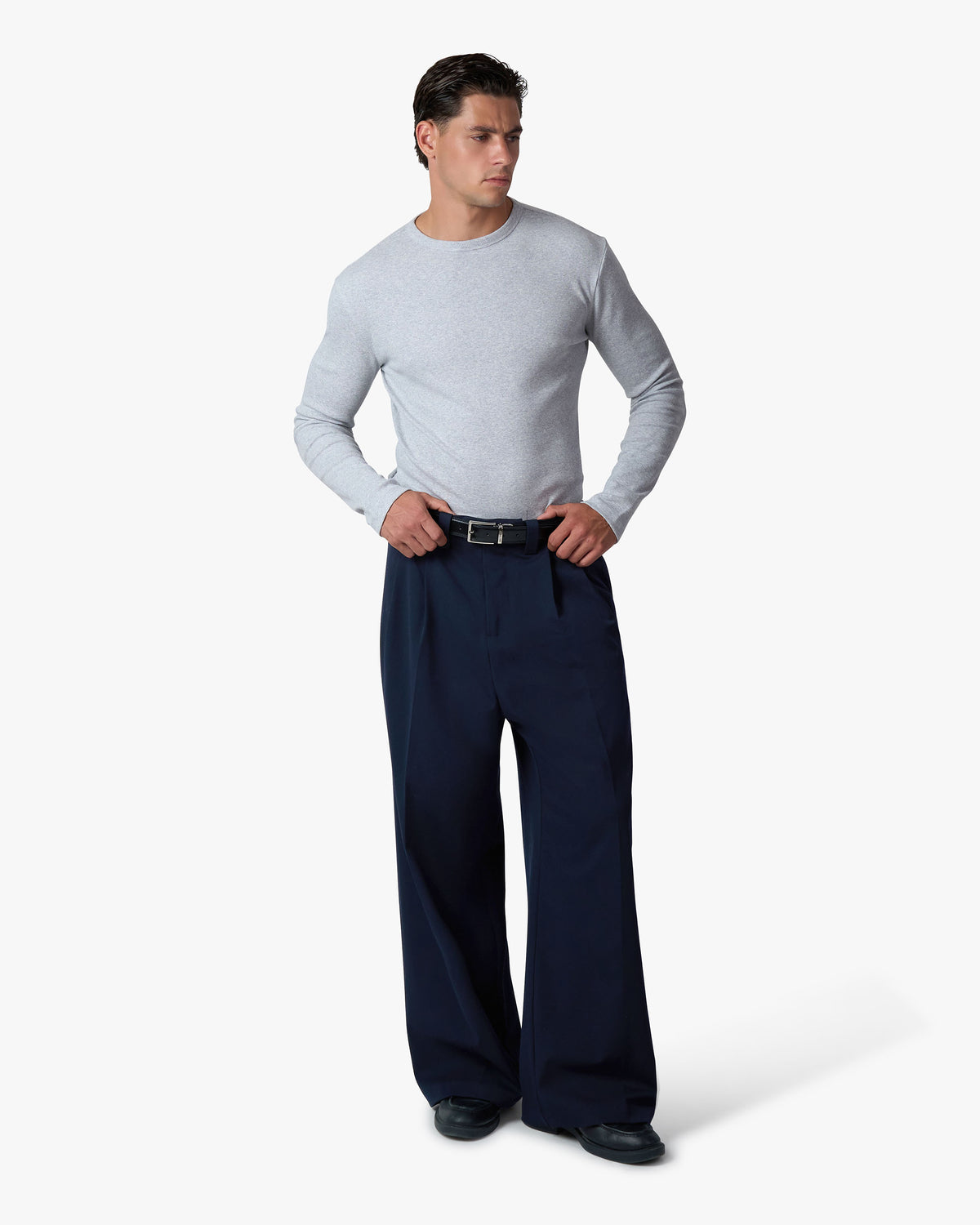 Geripptes Langarmshirt