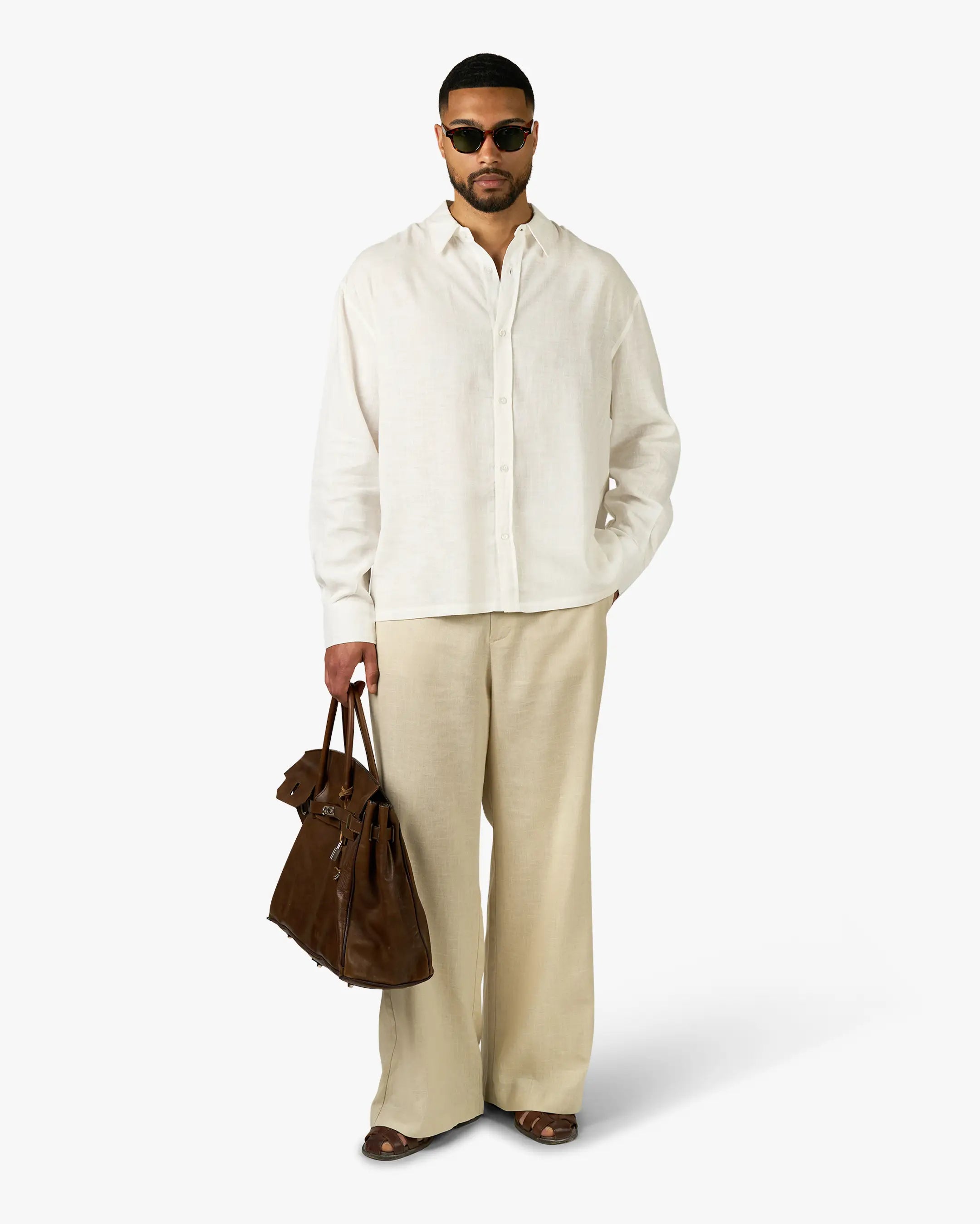 Cannes Linen Shirt | White