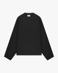 Oversized Blank Longsleeve | Black flatlay