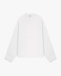 Oversized Blank Longsleeve | White flatlay