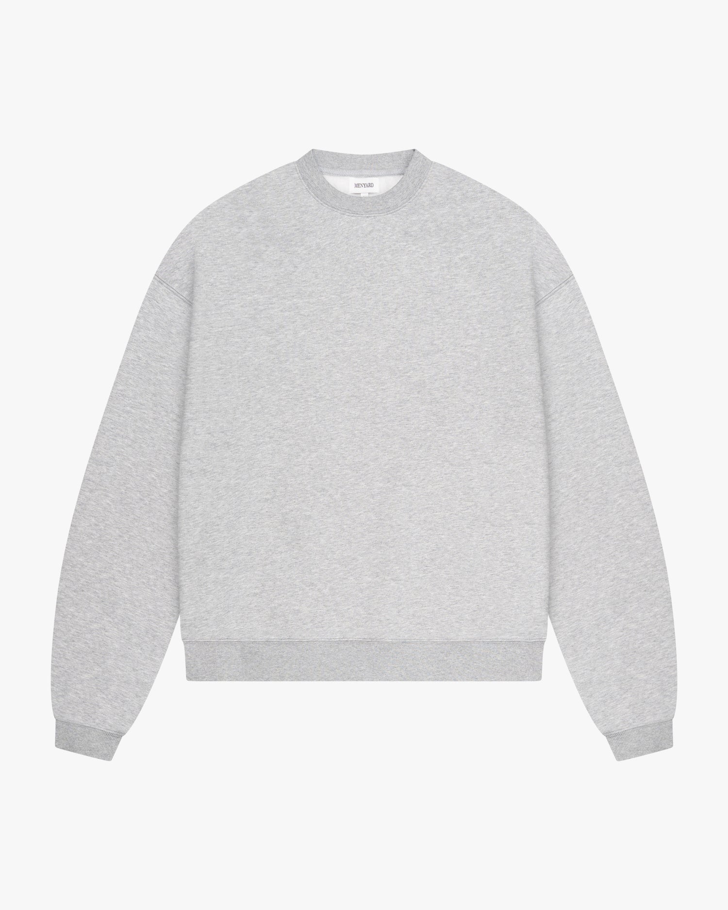 Oversized Blank Sweater | Grey Melee