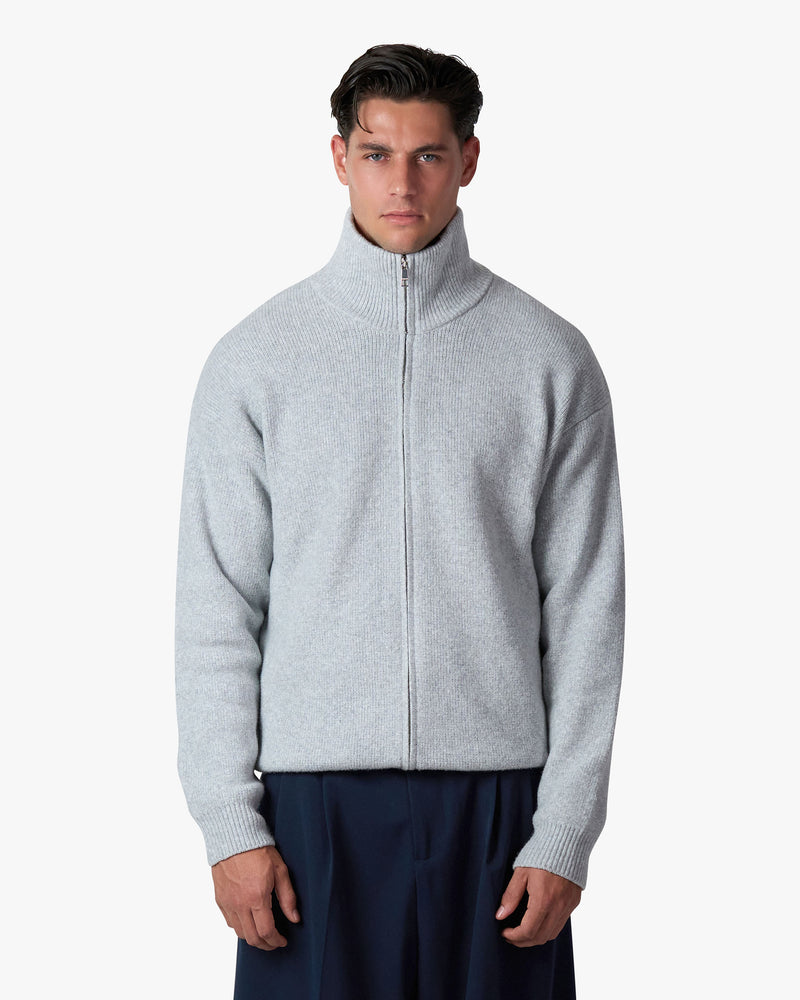 Ventura Baumwoll-Strickjacke mit Reißverschluss