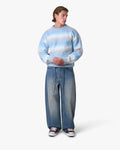 Aria Oversized Gradient Sweater | Blue