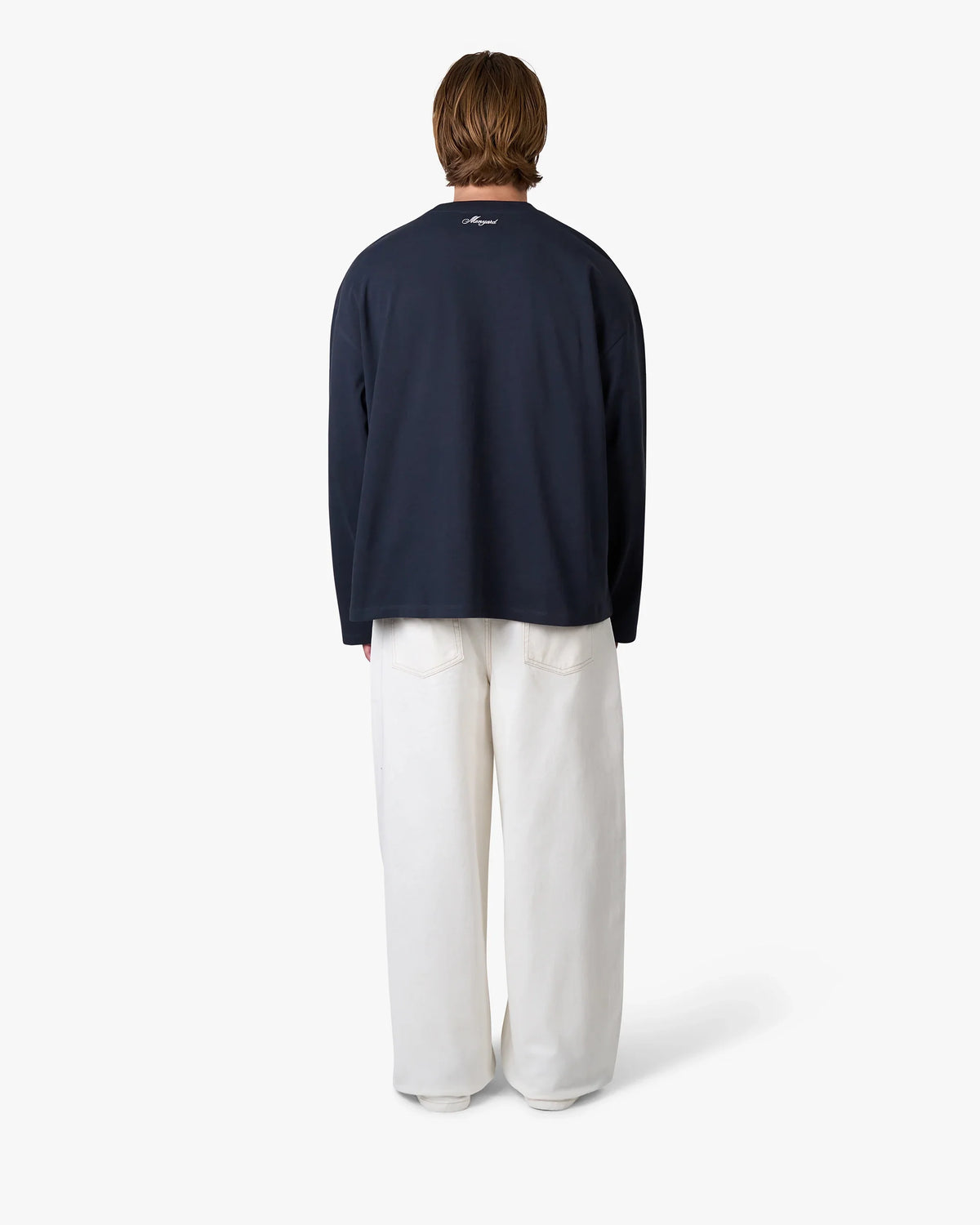 Blank Boxy Longsleeve | Navy