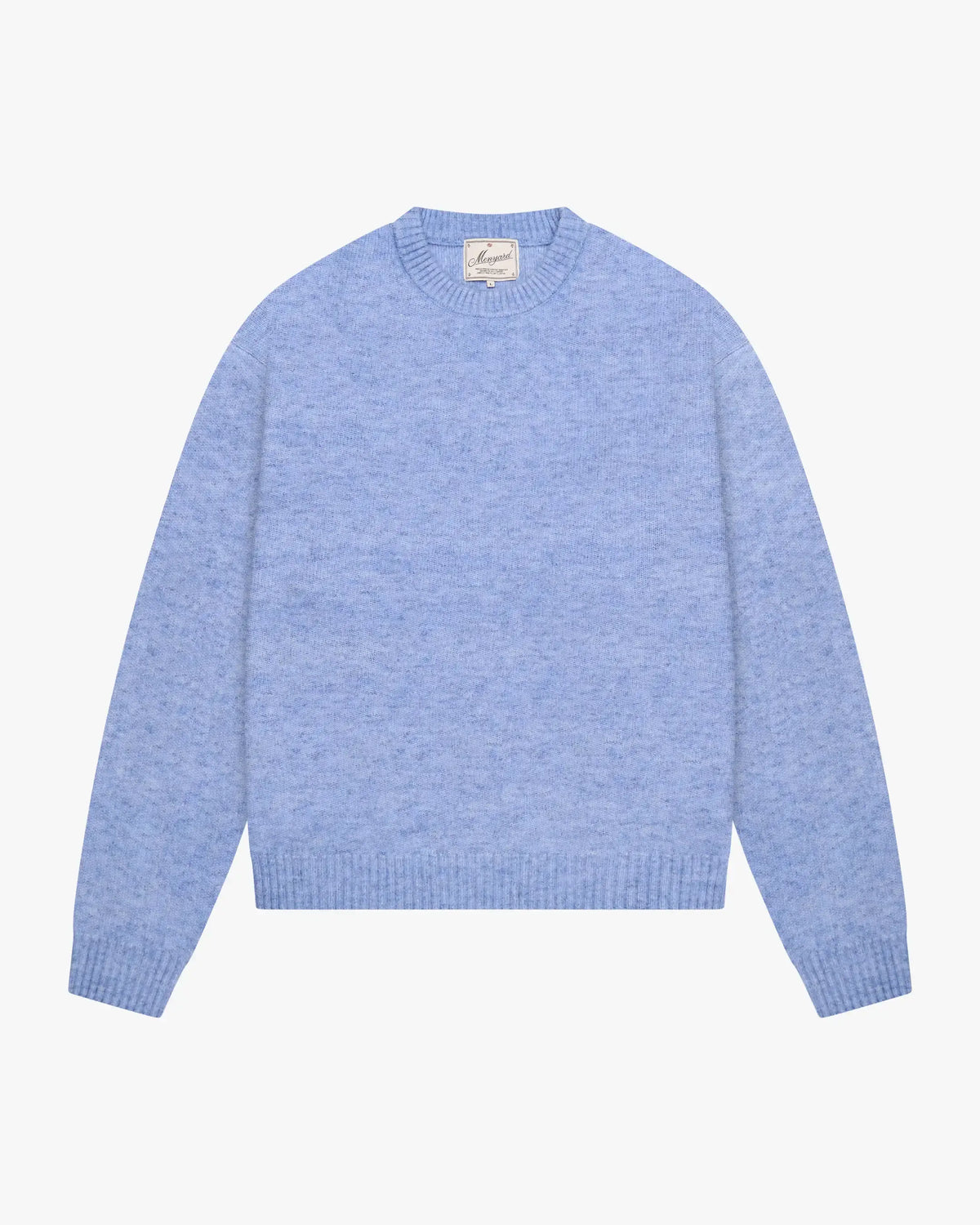 Brixton Wool-Blend Brushed Sweater | Blue flatlay