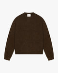 Brixton Wool-Blend Brushed Sweater | Dark Brown flatlay