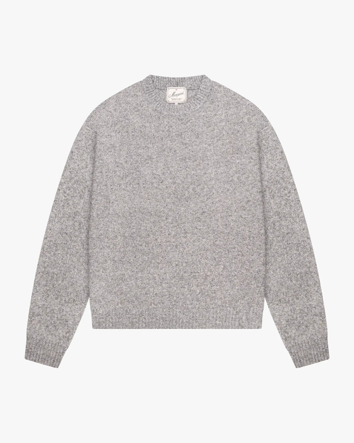 Brixton Wool-Blend Brushed Sweater | Grey Melee flatlay