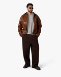 Brixton Wool-Blend Brushed Sweater | Light Brown