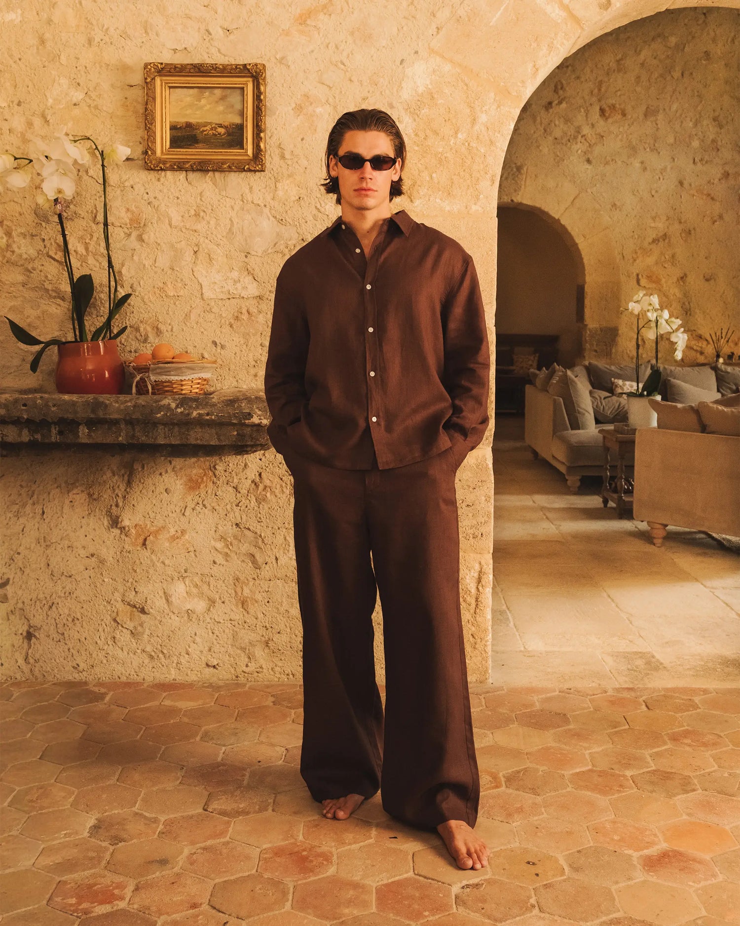 Cannes-Leinenhose