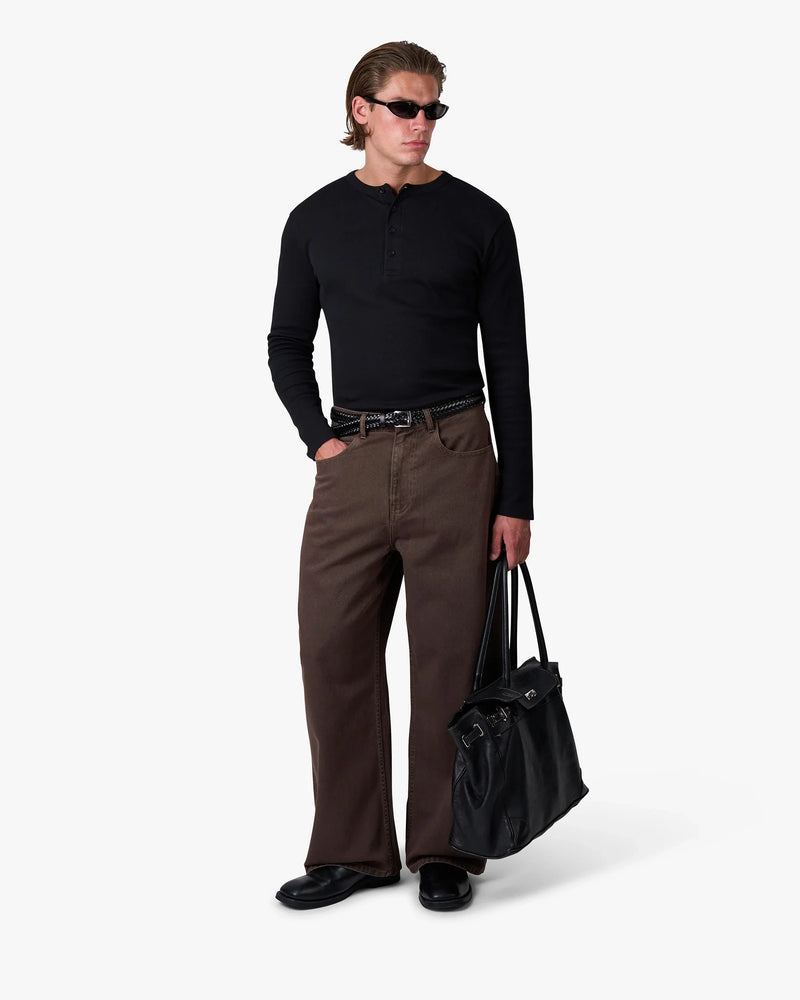 Henley Langarmshirt