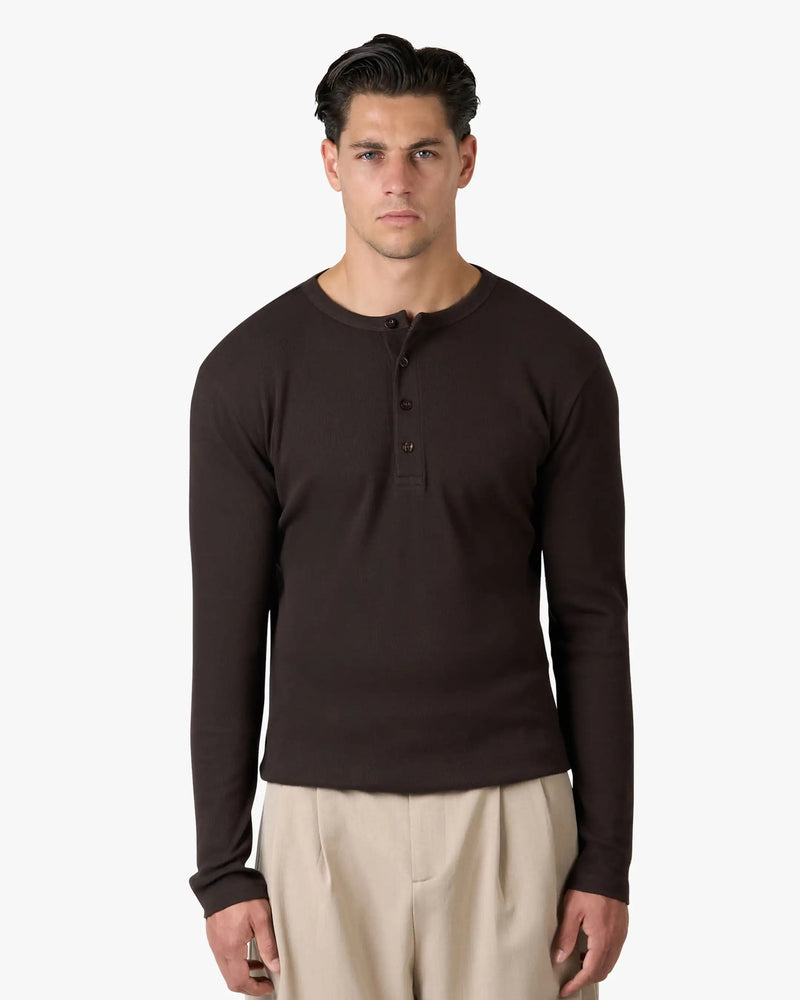 Henley Langarmshirt