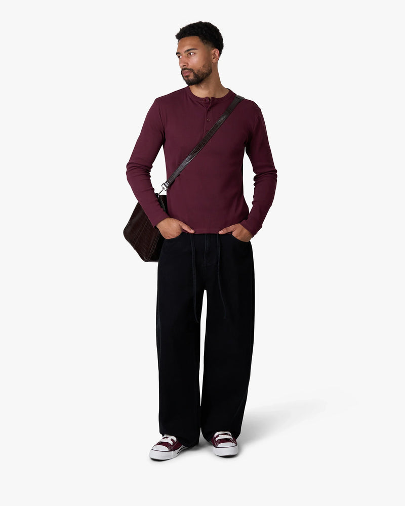Henley Langarmshirt