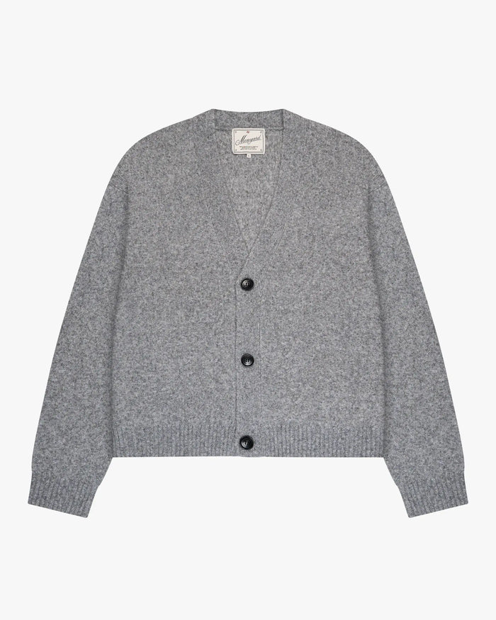 Marea V-Ausschnitt Strickjacke aus gebürstetem Material