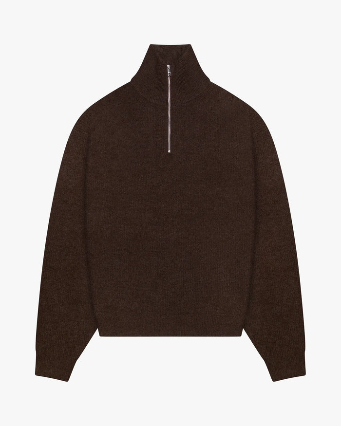 Sontuso Strickpullover mit halbem Reißverschluss
