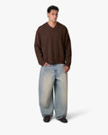 Trade V-Neck Knit | Brown