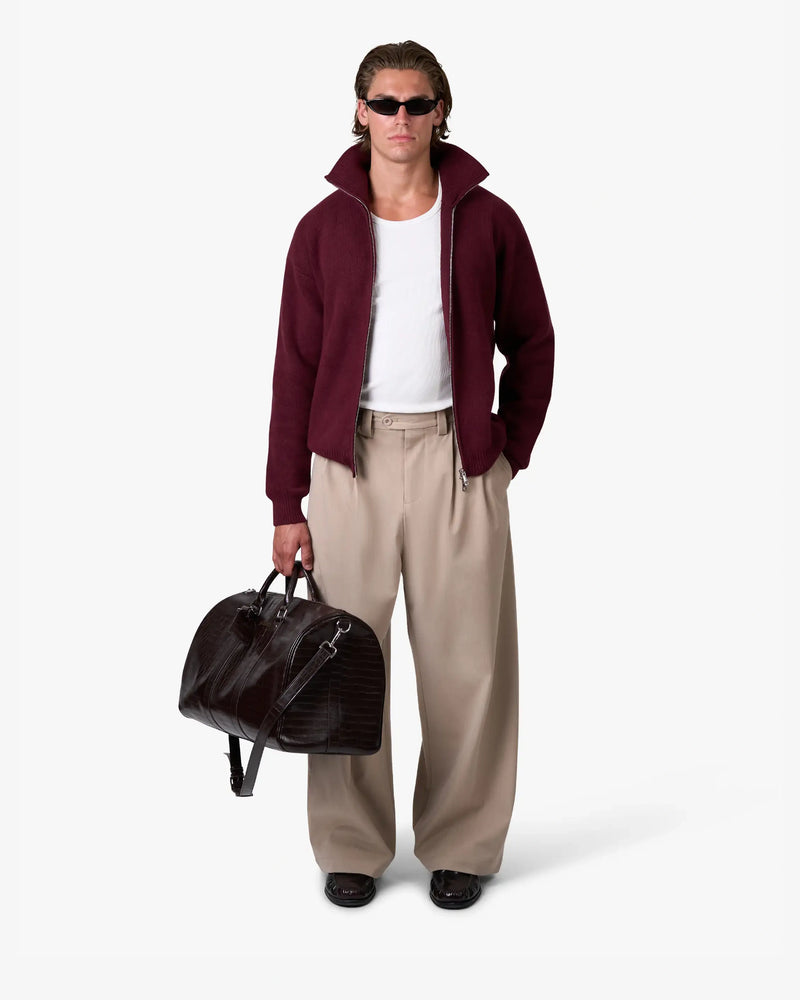 Ventura Baumwoll-Strickjacke mit Reißverschluss